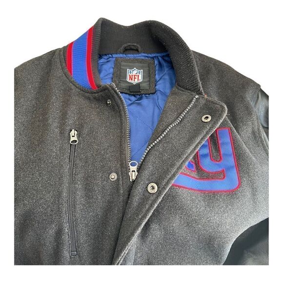 NFL New York Giants Wool Jacket - Sz L MINT Condition - Picture 4 of 7